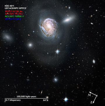 Hubble long exposure image of Island Universe in the Coma Cluster. Credit: NASA, ESA, and the Hubble Heritage Team (STScI/AURA)